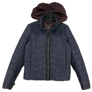 G-STAR RAW Women Blizzard Hooded Jacket Coat Size L